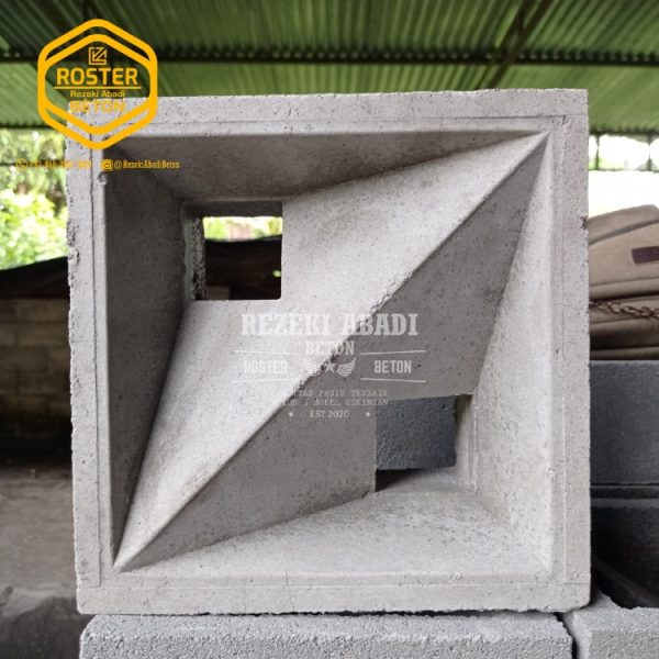 Roster Beton Motif Blimbing